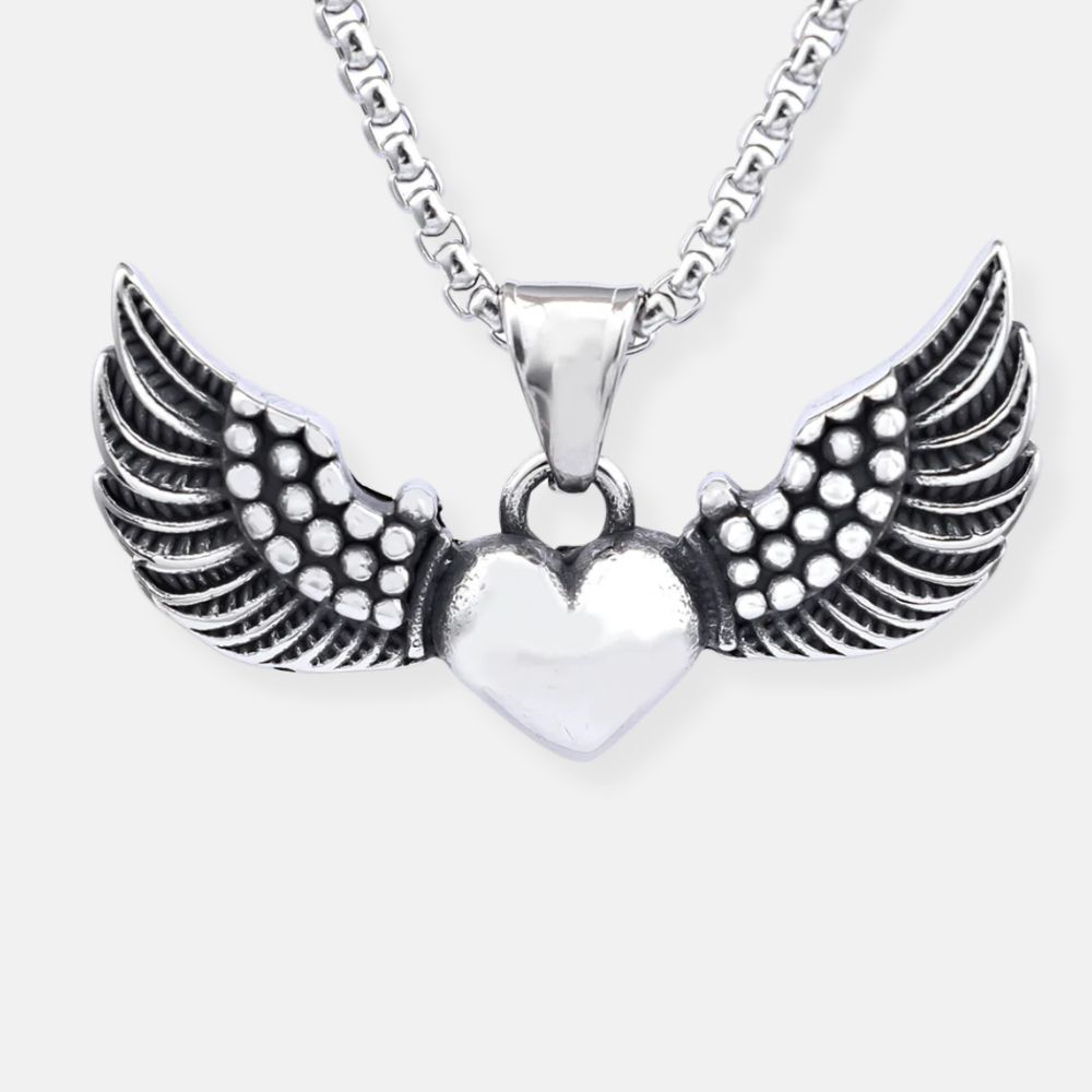 Winged Heart Necklace